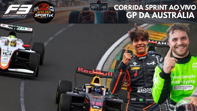 CORRIDA SPRINT DA F3 AO VIVO: NOSSOS TALENTOS ACELERAM NA AUSTRÁLIA!